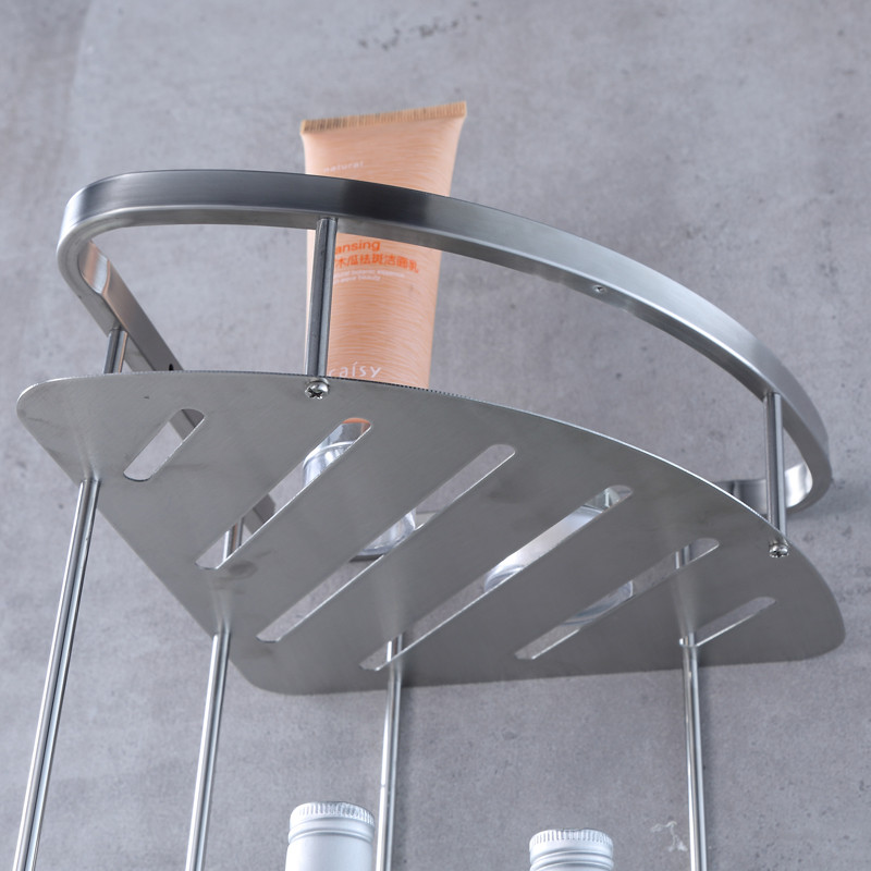 洁冠304不锈钢卫生间置物架三角架浴室挂架洗澡间置物架厕所角架