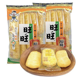 旺旺仙贝旺旺雪米饼休闲好吃的膨化零食点心下午茶办公室小吃袋装52g