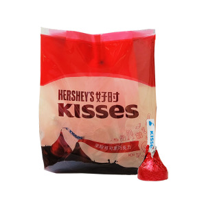 kisses好时之吻牛奶/榛仁/巴旦木/黑巧/曲奇/混合袋装500g喜糖