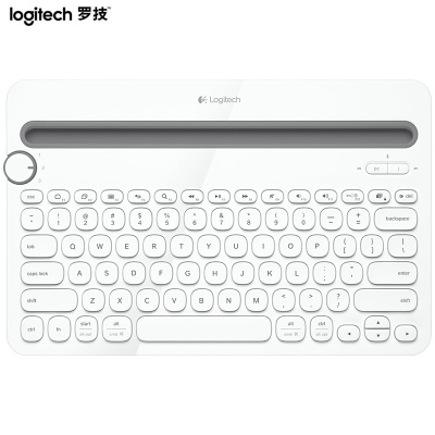 罗技（Logitech）K480便携智能蓝牙无线键盘多功能安卓苹果电脑手机平板白色不支持五笔-