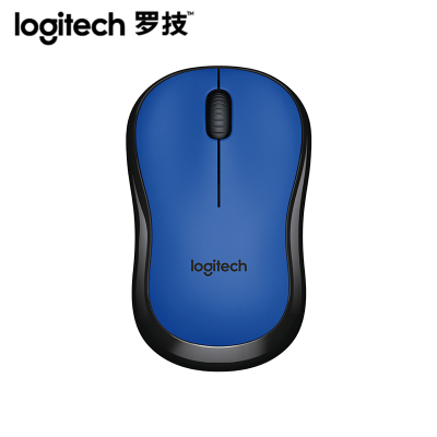 罗技(Logitech)M220 无线静音鼠标笔记本台式电脑无声M186升级版(蓝色)