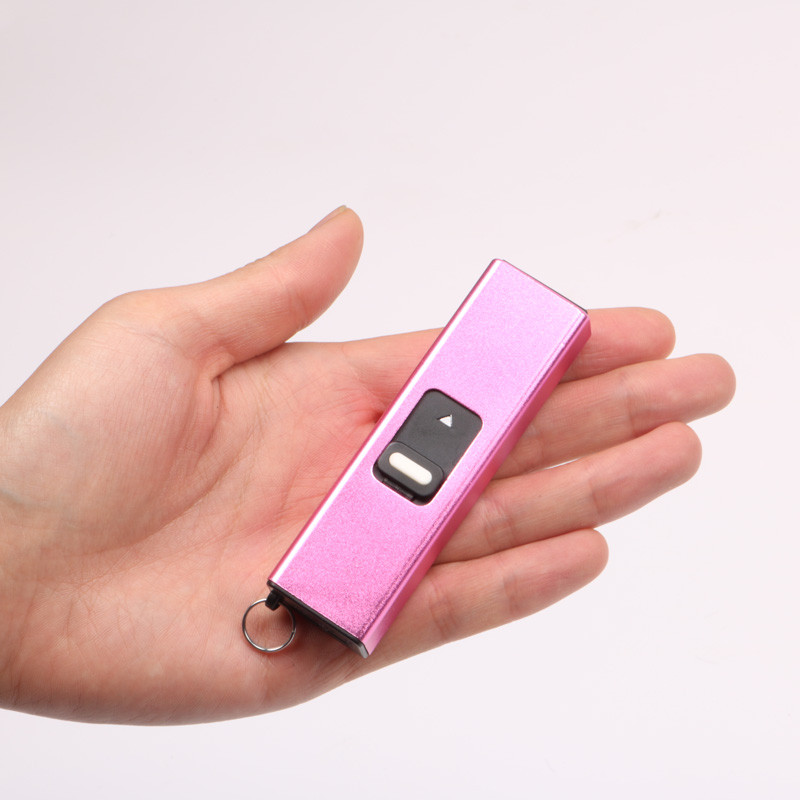 usb充电防狼电警棍 女士防身电棒 安保防身器材 钥匙扣迷你电击手电筒