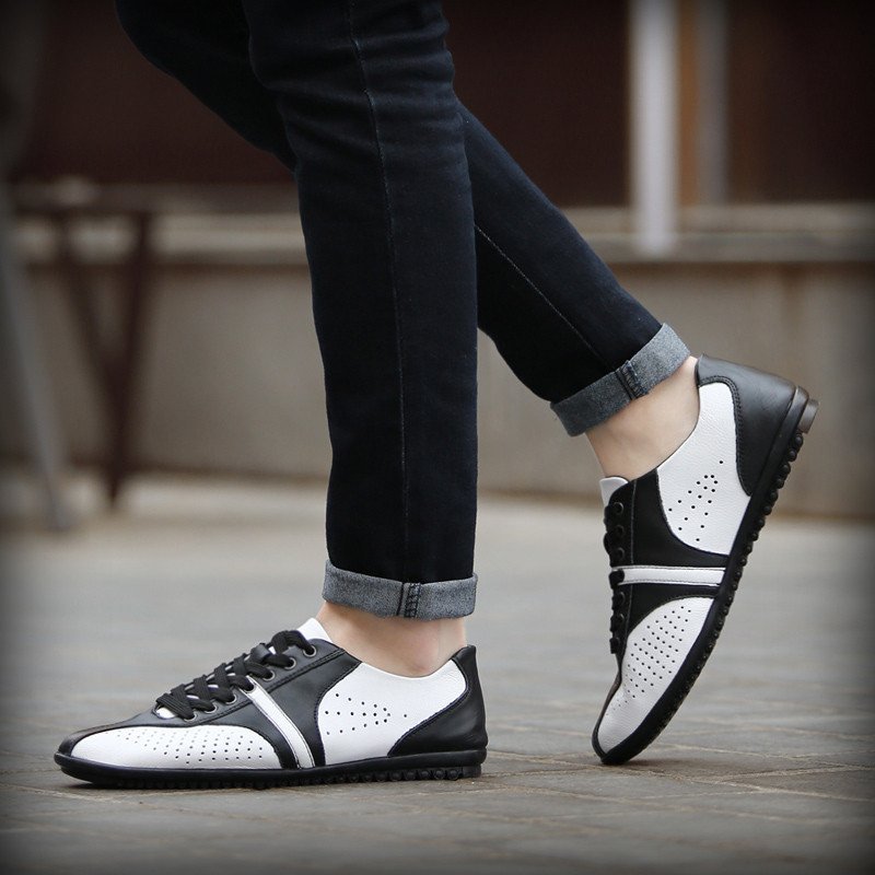 潮板汇 男鞋春夏季透气英伦时尚潮鞋商务鞋休闲低帮系带单鞋子cd-1561