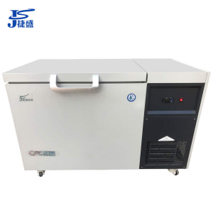捷盛(JS)DW-60W105 -60℃105升豪华型卧式超低温冷柜金枪鱼海鲜低温柜保存箱工业超低温试验设备低温冰柜