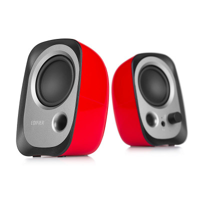 漫步者(EDIFIER)R12U台式电脑音响小音箱迷你笔记本2.0USB低音炮红色