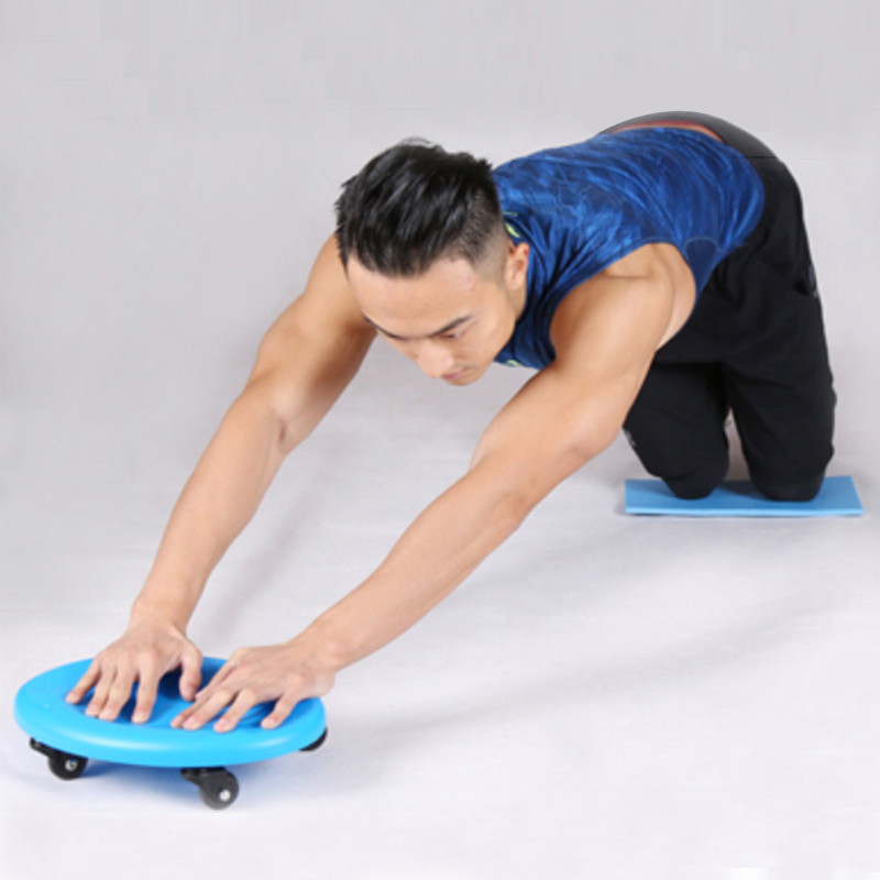 腹肌轮轴承滚轮收腹家用锻炼健身器材四轮腹肌盘多方位训练 轴承滚轮