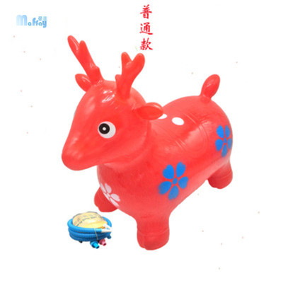 跳跳马 加厚儿童跳马 儿童充气玩具跳跳马鹿 新款儿童带音乐跳马