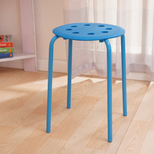 迈亚家具 塑料凳子 叠摞方凳圆凳 小椅子 会议培训凳 餐椅