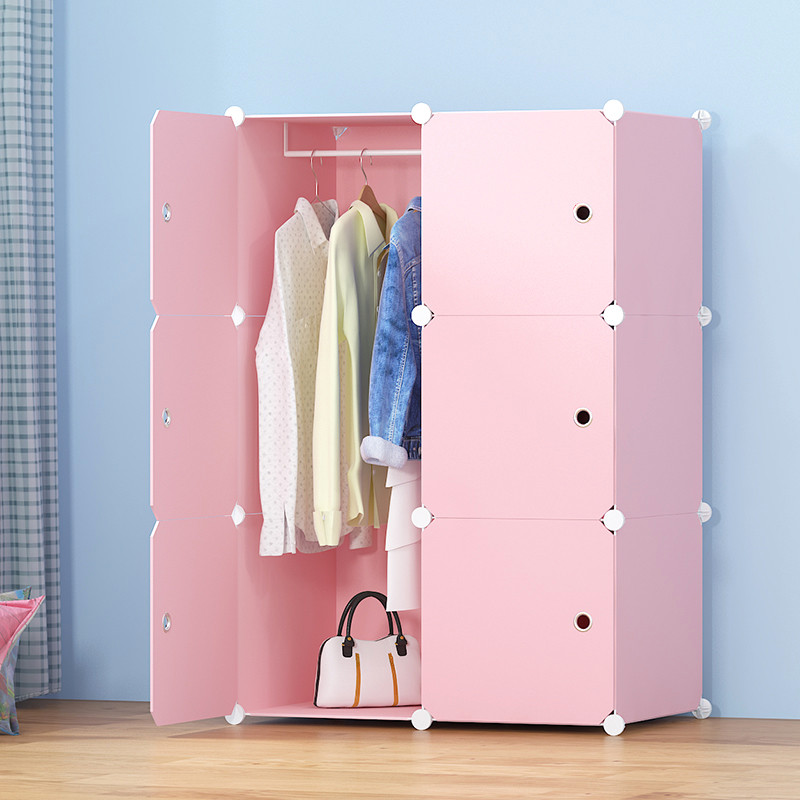 雅锐凡塑料简易衣柜时尚卧室收纳衣柜挂衣柜衣橱组装创意简约现代