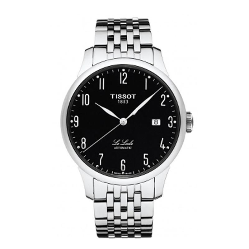 天梭tissot力洛克自动机械男士手表正装男表t41148352