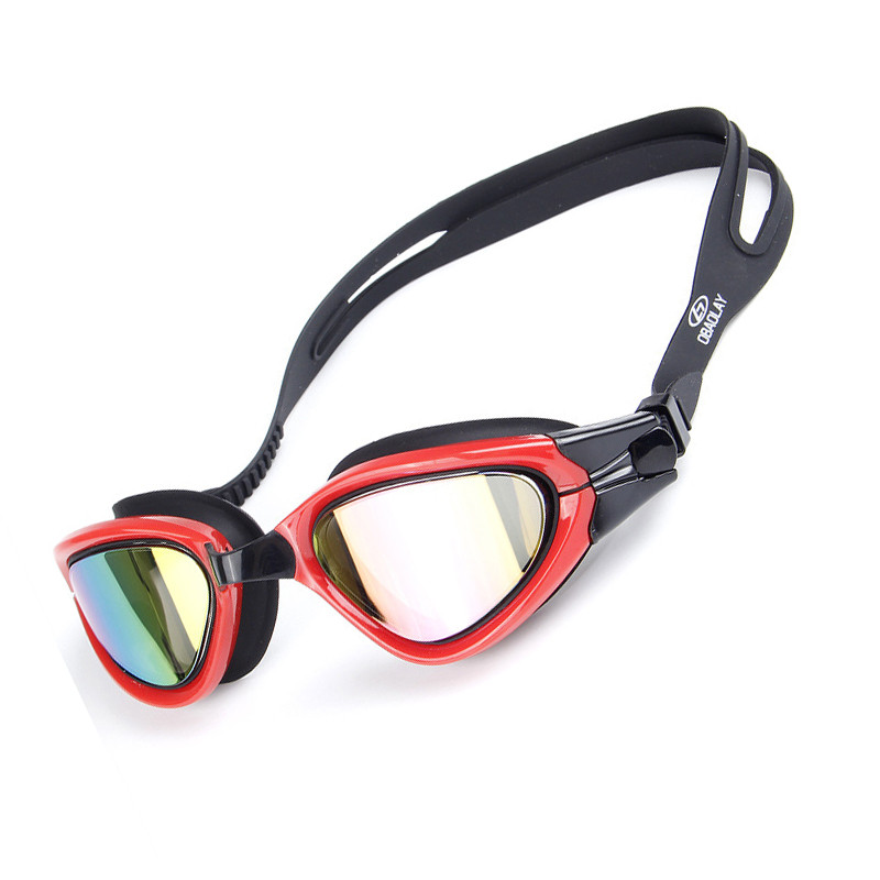户外运动游泳用品 大框泳镜 硅胶高清平光泳镜q129