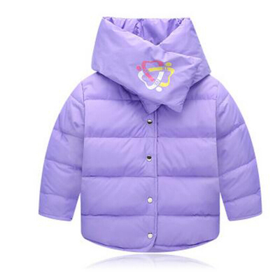 运动户外中小儿童羽绒服男女童韩版围巾领保暖外套3Z4XF