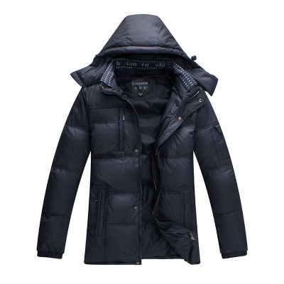 中老年羽绒服男士加厚羽绒服冬装老人中长款外套
