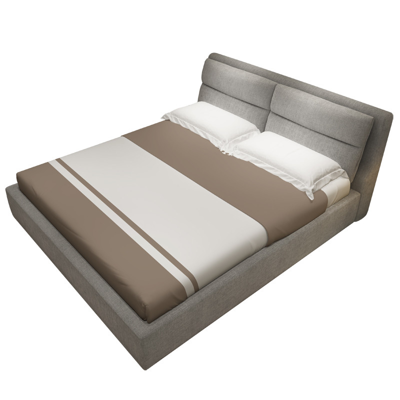 艺品亲尚 简约现代布艺床 拆洗 卧室整装布艺迷你床 大容量储物小户型