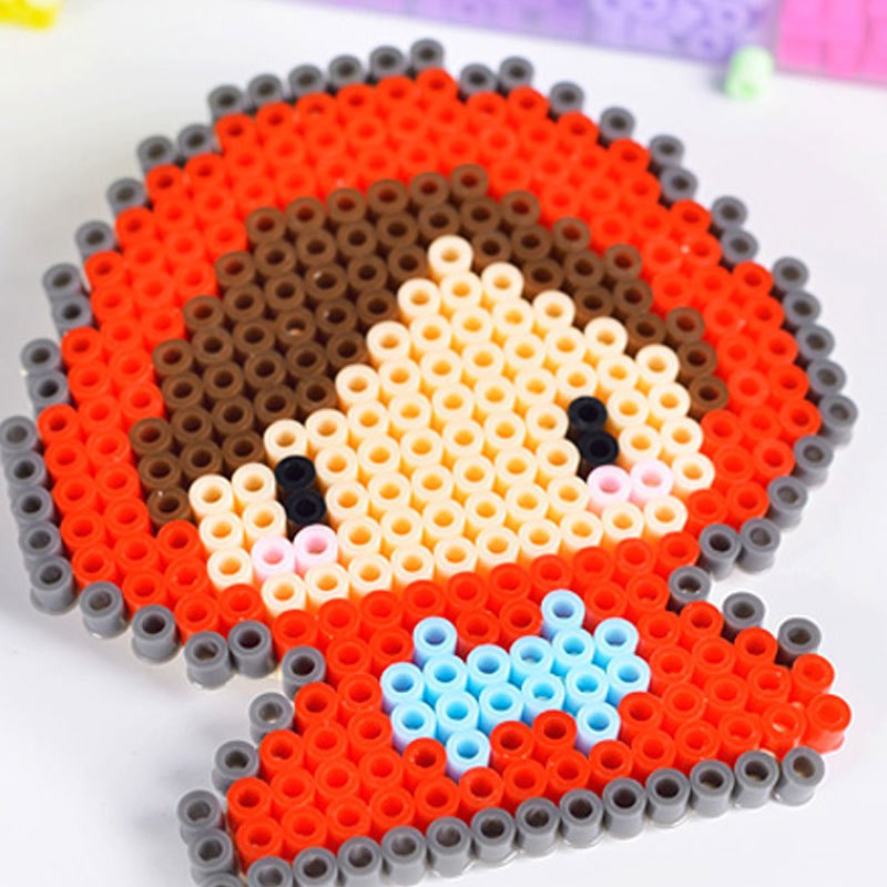 套装5mm拼豆豆儿童女孩手工diy拼豆套装益智像素拼图玩具当季新品可爱