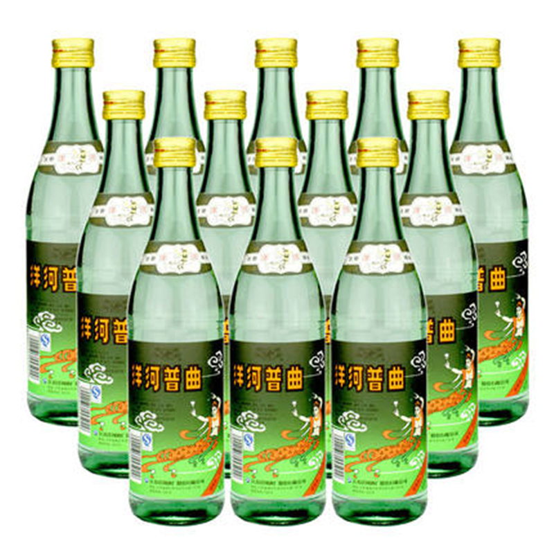 洋河普曲 45度475ml*12瓶 整箱装 光瓶酒 浓香型白酒