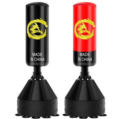 拳击沙袋散打立式家用不倒翁沙包儿童成人实心吊式跆拳道训练器材闪电客