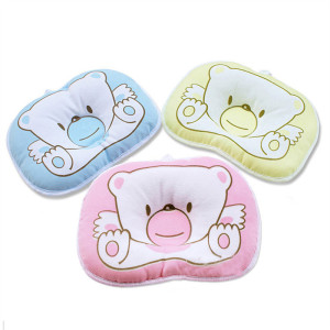婴儿枕头0-6个月宝宝定型枕防纠正偏头新生儿童纯棉透气卡通枕头用品四季