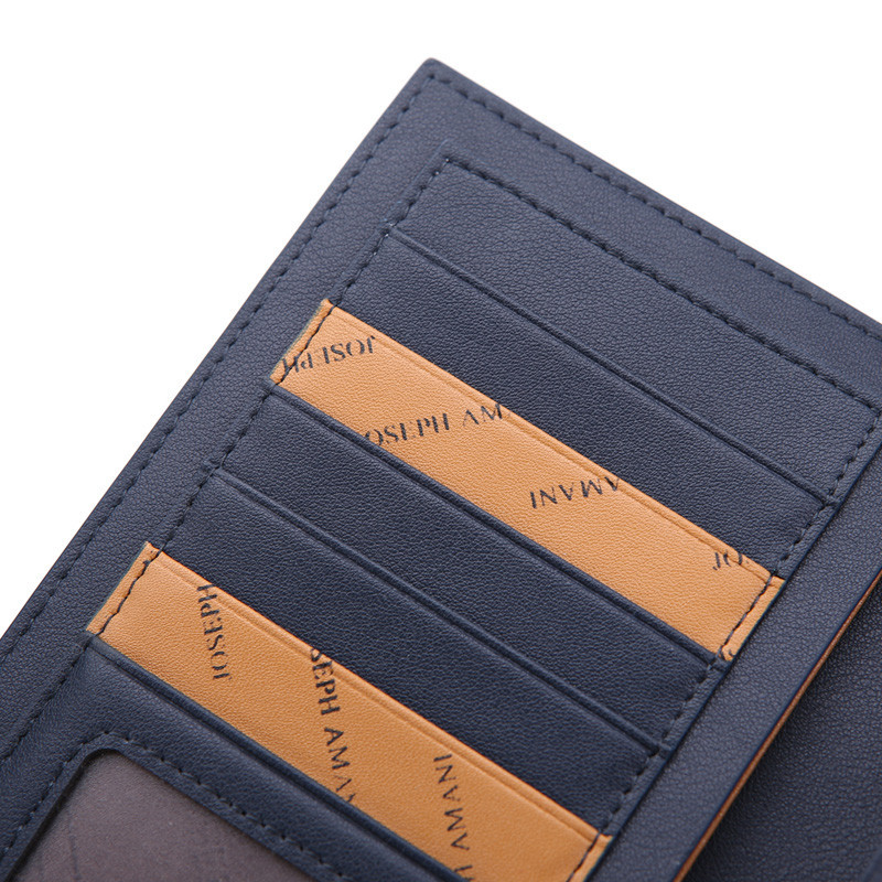 卓梵 阿玛尼男长款牛皮皮夹男士钱包真皮票夹青年钱夹潮流多卡位情人