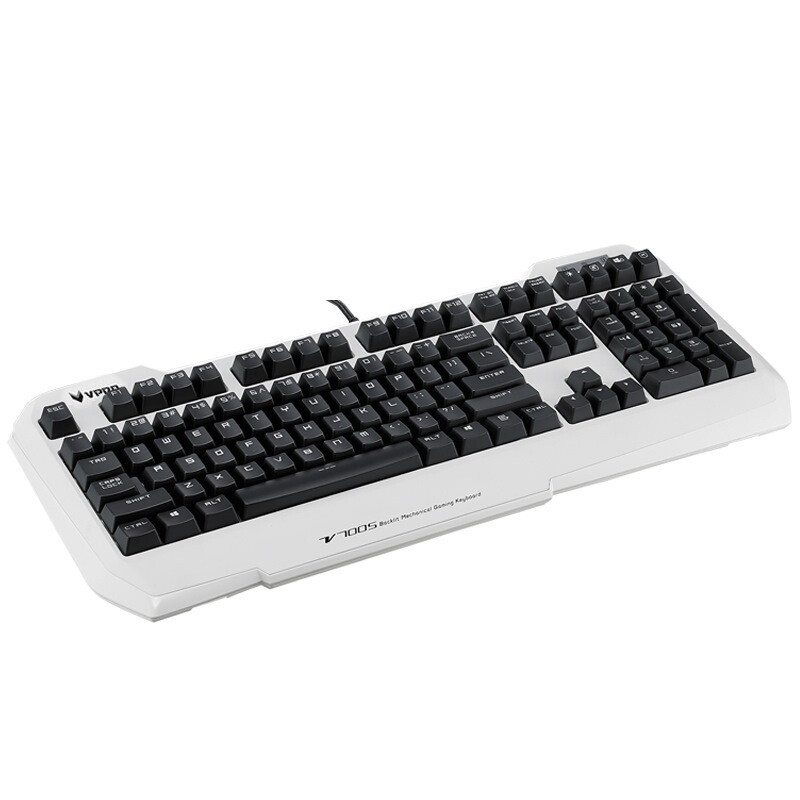海外购 雷柏(rapoo) v700s 背光游戏机械键盘 游戏键盘 背光键盘 白色