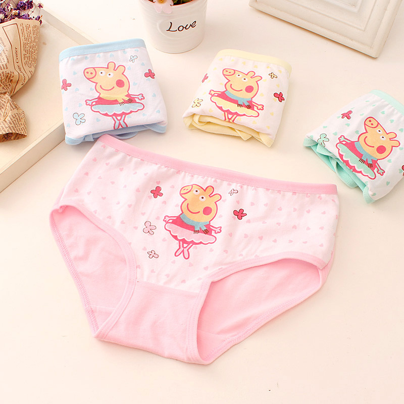 新款上市】3条装 儿童内裤女童内裤纯棉中大童平角宝宝三角内裤