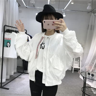 薇侣2017新品春秋季bf原宿风潮韩版女学生情侣装薄外套