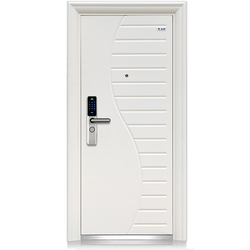 防盗猫眼 五合一智能锁 c级防盗 安全门 进户门 入户门 白色门