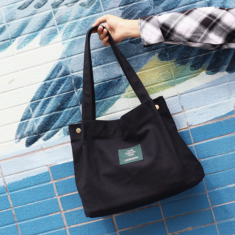 828新款原创文艺帆布包百搭帆布单肩包帆布手提包女士包包袋