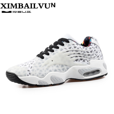 品牌新款篮球鞋男舒适透气低帮系带耐磨防滑运动鞋户外休闲运动网布鞋潮流百搭气垫慢跑鞋