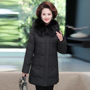 迪鲁奥(DILUAO)棉服中老年女冬装外套40岁50韩版中长款妈妈秋冬