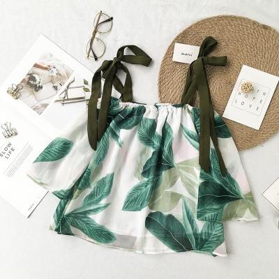 902新款chic吊带背心外穿学生波西米亚小清新雪纺上衣短款海边度假女夏定制