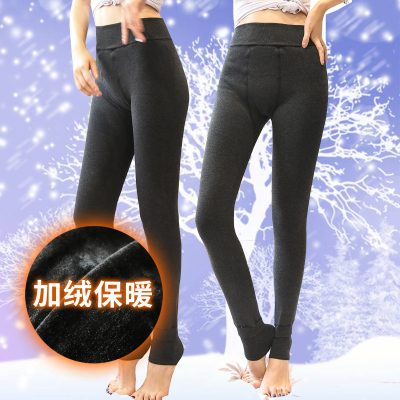 902新款打底裤春秋冬季棉裤女加绒加厚款外穿保暖一体裤踩脚大码韩版百搭定制