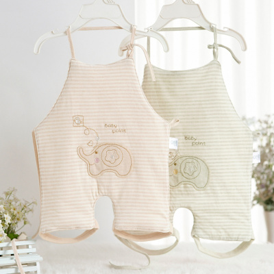 qma新款婴儿肚兜彩棉宝宝夹棉新生儿肚兜秋冬款初生小孩加厚连腿护肚围定制