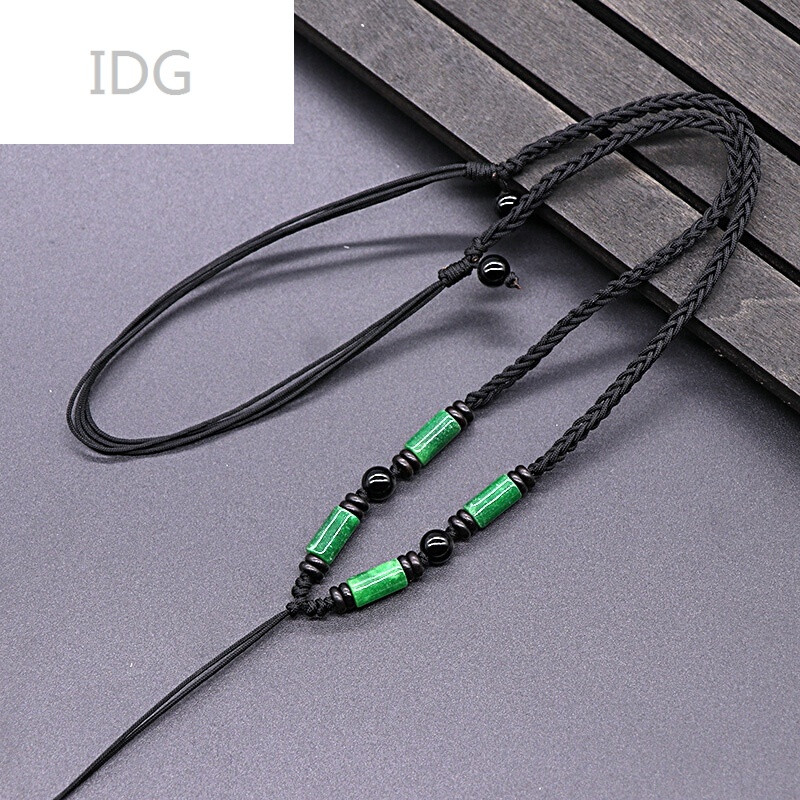 idg吊坠挂绳 男士玉佩项链绳女款手工编织吊坠线挂绳玛瑙项链挂绳