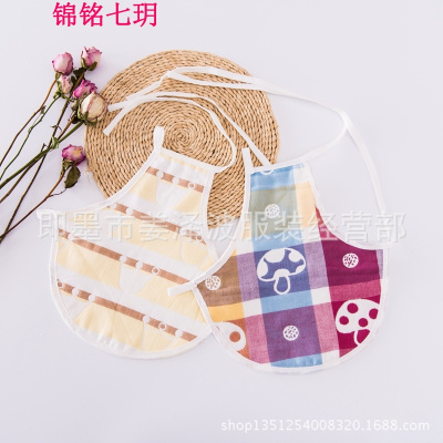 锦铭七玥婴儿用品 婴儿肚兜纱布肚围6层纱布宝宝卡通连体分腿肚兜