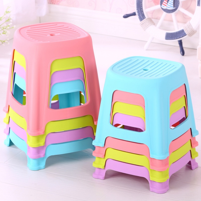 时尚加厚儿童小板凳塑料凳子方凳成人换鞋凳浴室防滑矮凳家用椅子