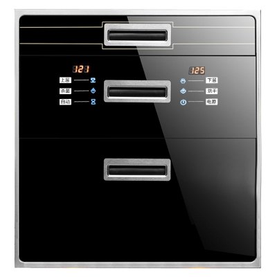 wanyin/万茵消毒柜嵌入式家用大容量三层三抽120升l碗筷柜镶嵌式立式