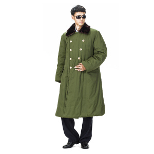 大衣棉大衣87式长款加厚 大衣冬季男防寒服保安服大衣 绿色 均码 默认颜色 默认尺寸