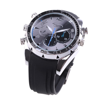 柏族 微型针孔智能摄像头手表 会议记录办公取证录像机 安防夜视监控器 多功能摄像 记者暗访摄像机 32g内存卡