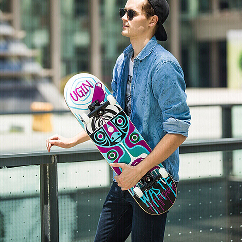 【赠运费险】双翘滑板四轮公路板代步刷街板