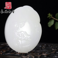 真玉天地赵显志大师天然和田玉山料福至如意把件 男女款 附证书 和田玉
