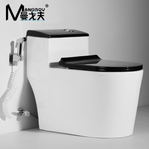 曼戈夫卫浴 马桶连体式大冲力大口径8.0大管道超漩式防臭坐便器家用地排节水座便器 250/350/400坑距/300MM