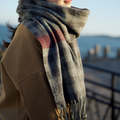 围巾女秋冬季格子英伦经典韩版女式百搭学生日系小清新围脖原宿风