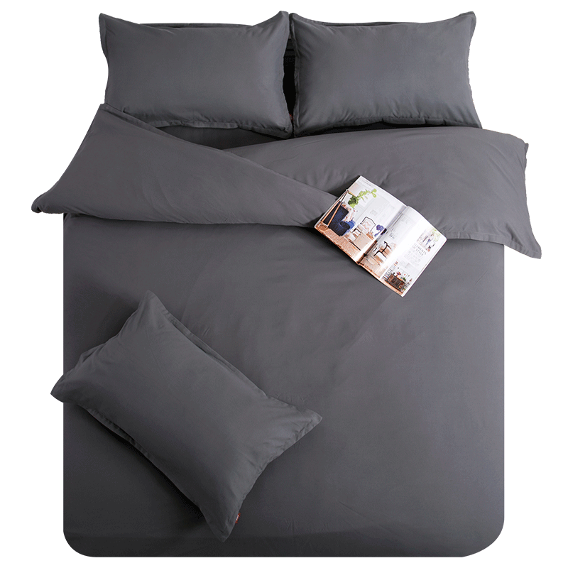 朗绮男士灰色田园四件套1.8韩式个生床上用品1.2床