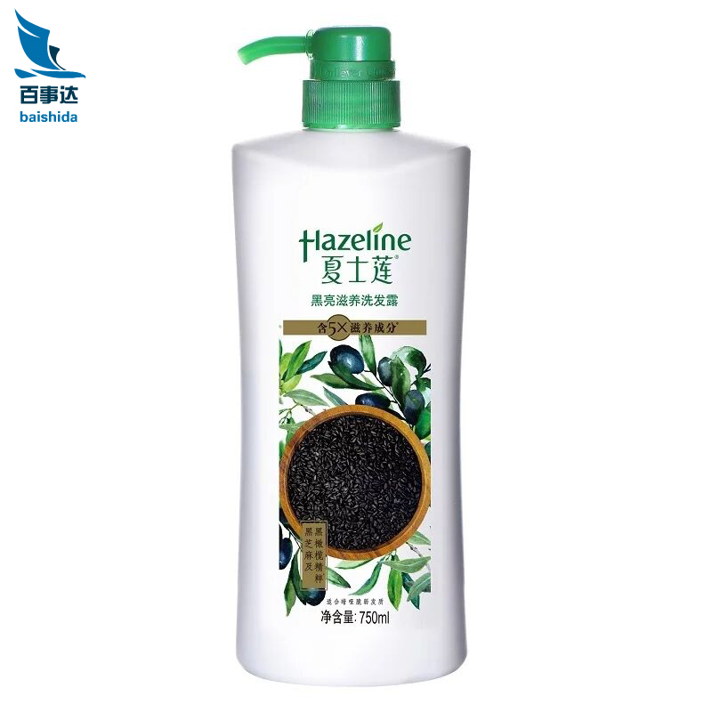 夏士莲洗发水 黑亮滋养洗发露750ml 正品滋养顺滑 橄榄