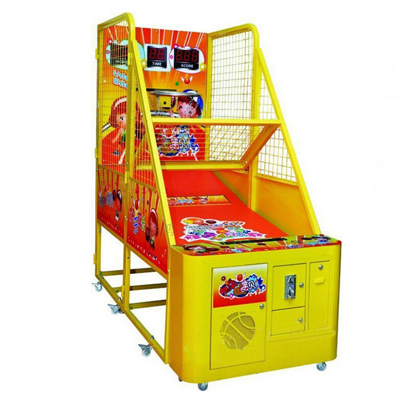 zc 儿童篮球机游戏机电玩投币投篮机亲子游艺机 黄色款