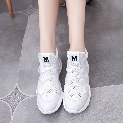 迪丽热巴同款网布小白鞋大码女鞋40414243透气女生糖果跑步鞋