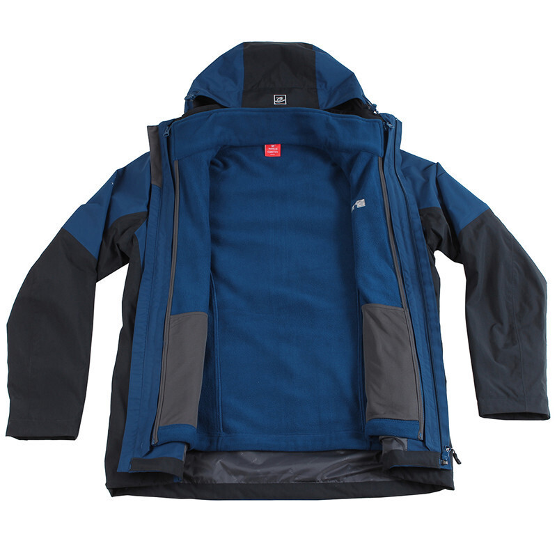 探路者冲锋衣17秋冬情侣男女户外冲锋衣