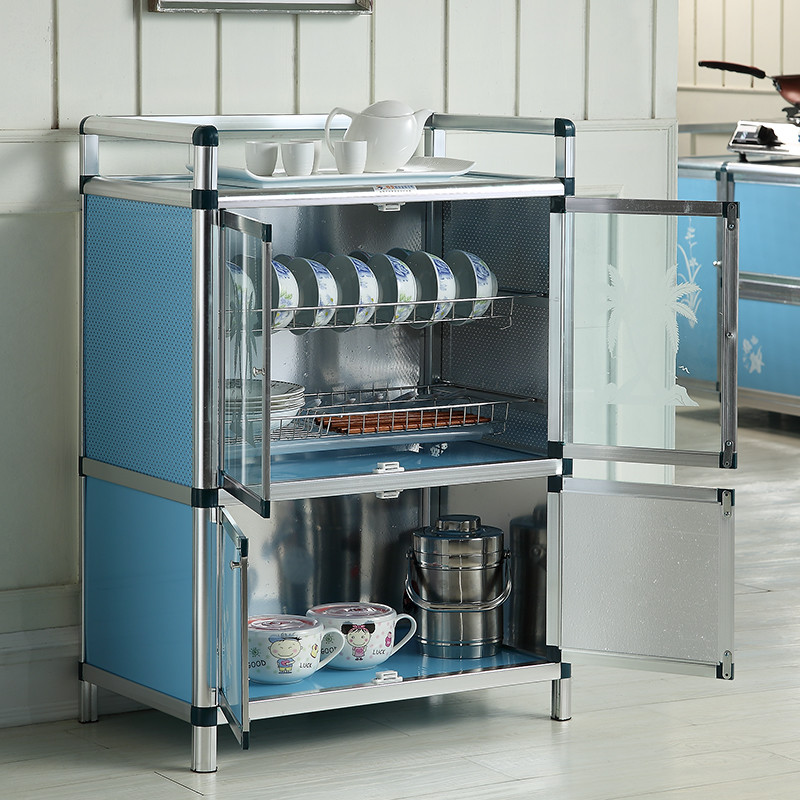 不锈钢沥水架 餐边柜 橱柜 碗柜 厨房柜 置物储物收纳柜 铝合金