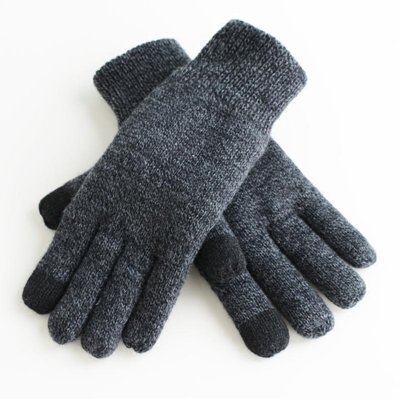 新款手套男冬季保暖加厚加绒简约触屏触控学生商务修手防风防寒